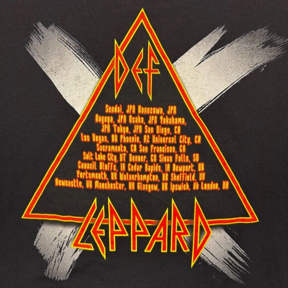 Vintage Y2K 2003 Def Leppard X Ten USA Tour Concert Rock Band T Shirt - XL - Picture 4 of 8